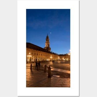 Moon Romantic Night Medieval Historical Architecture Italy Posters and Art